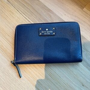 Kate Spade Midnight Blue Zip Wallet